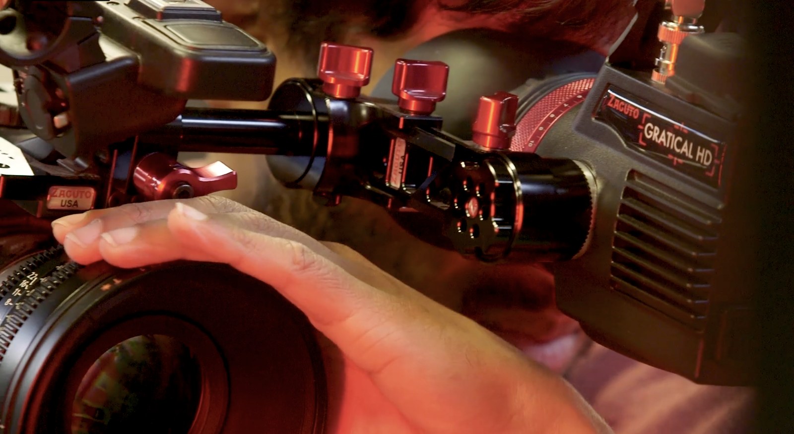 Zacuto Recoil Pro rig, focus ring detail