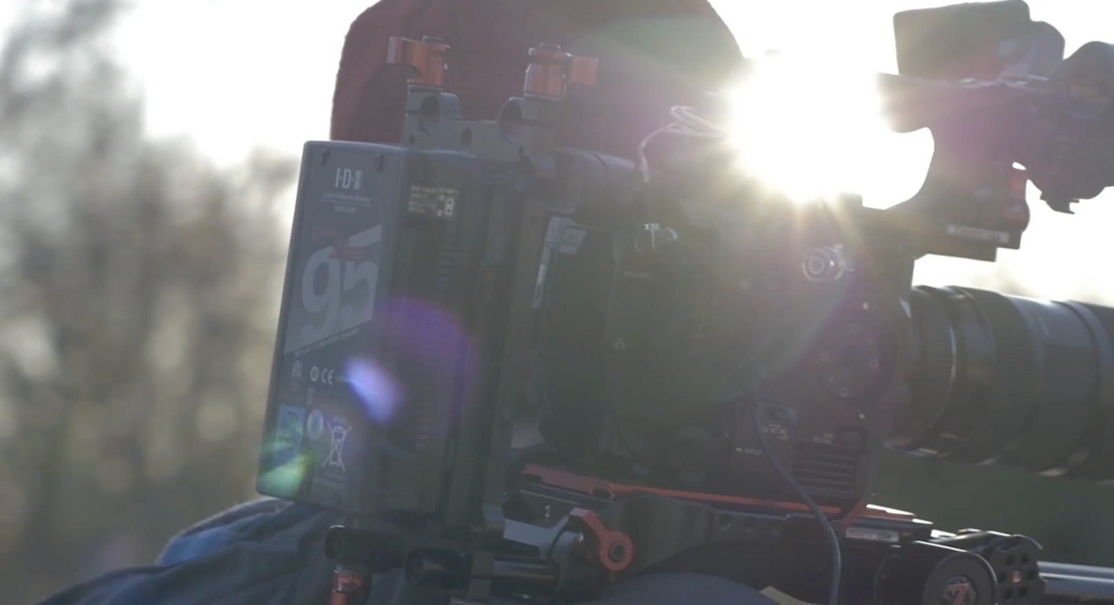 Shooting with the Zacuto rig against a low sun